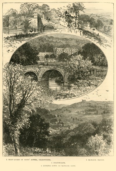 Vedute di Chatsworth e Matlock, 1898 da Unbekannt