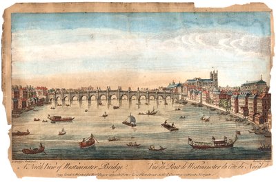 Ponte di Westminster, Londra, 1753 da Unbekannt