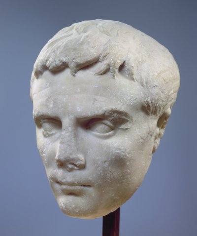 Augusto, testa in marmo, c.27-20 a.C. da Unbekannt