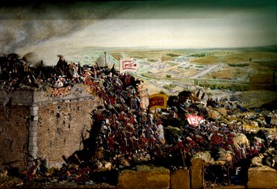 Guerra austro-turca del 1683 (diorama) da Unbekannter Künstler