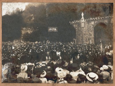 Pellegrinaggio di Lourdes (foto b/n) da Unbekannter Künstler