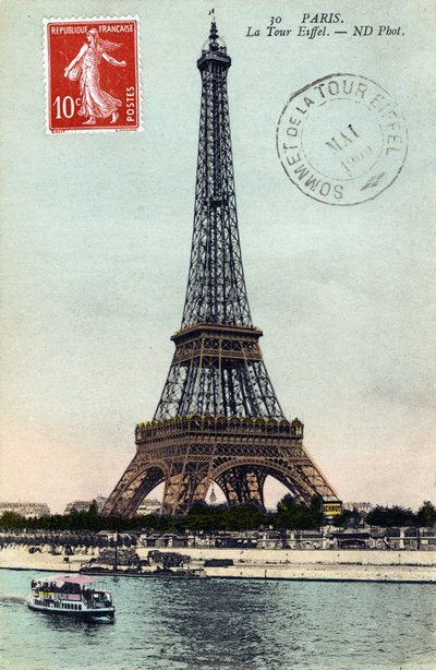 La Torre Eiffel da Unbekannter Künstler