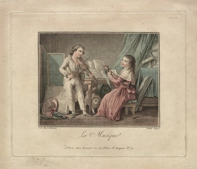 La Musica, c.1780 da Unbekannter Künstler