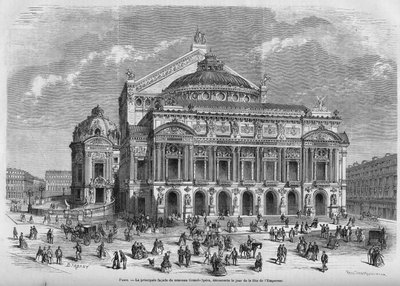 Opera Garnier nel 1867 da Unknown artist