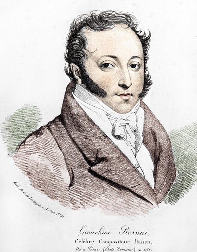 Ritratto di Gioacchino Rossini (1792-1868). da Unknown artist