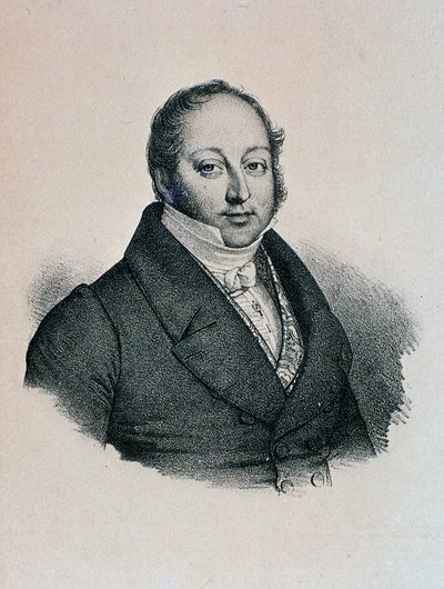 Ritratto di Gioacchino Rossini (incisione) da Unknown artist