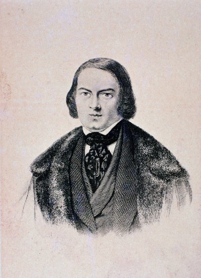 Ritratto di Robert Schumann (incisione) da Unknown artist