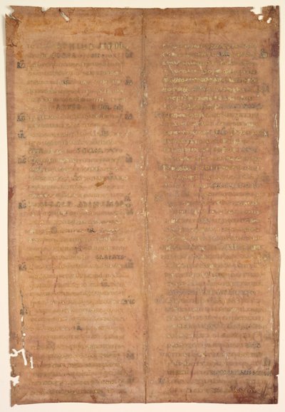 Bifolio rimosso da un graduale carolingio (verso) da Unknown artist