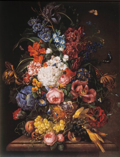 Bouquet di fiori. Dipinto anonimo da Unknown artist