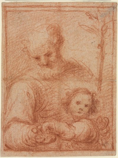 Giuseppe e il bambino (recto) da Unknown artist