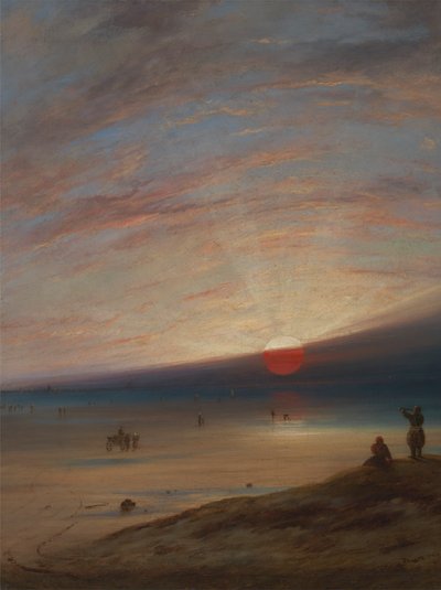 Tramonto sulla spiaggia di Sark da Unknown artist