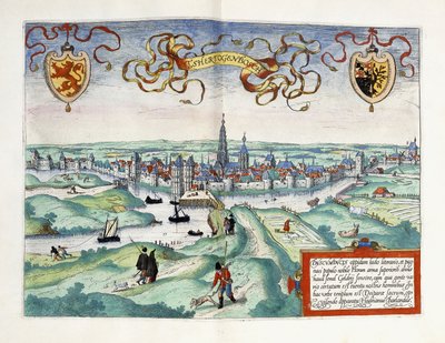 La città di S-Hertogenbosch, Paesi Bassi, 1588 da Unknown artist