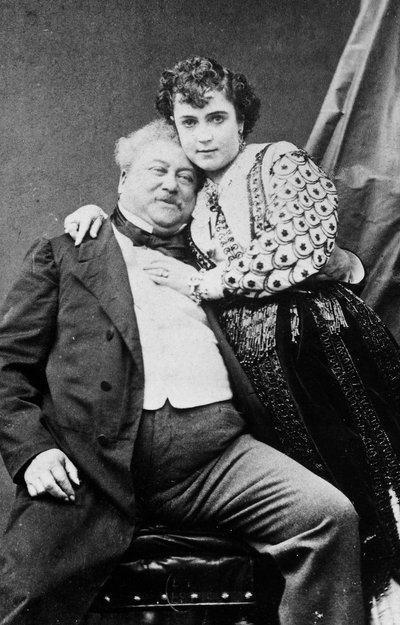 Alexandre Dumas e Adda Mellen da Unknown photographer