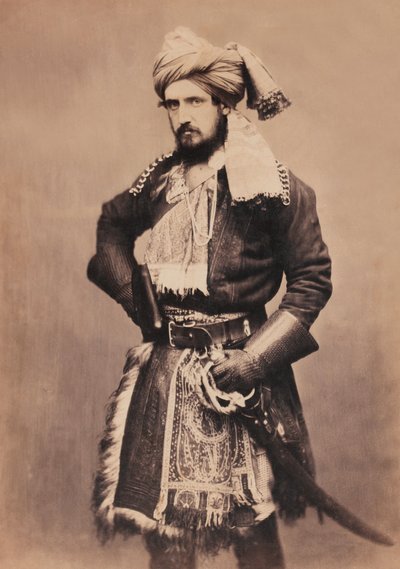 Dighton Probyn, 2° Cavalleria del Punjab, circa 1857 da Unknown photographer