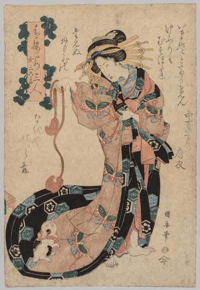 Cortigiana da Utagawa Kuniyasu