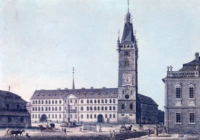 Nuovo municipio, c.1830 da Vincenc Morstadt