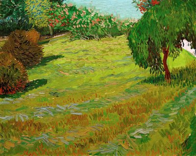 Giardino con salice piangente, 1888 da Vincent van Gogh