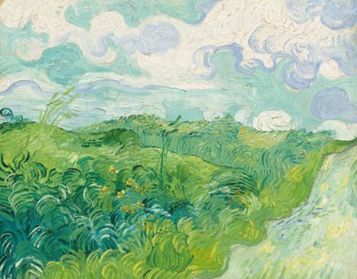 Campi di grano verde, Auvers da Vincent van Gogh