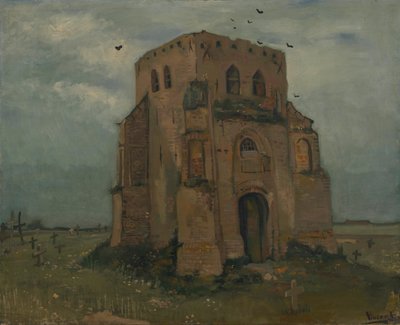 La vecchia torre della chiesa a Nuenen da Vincent van Gogh