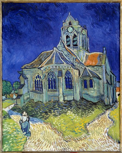 La chiesa di Auvers-sur-Oise da Vincent van Gogh