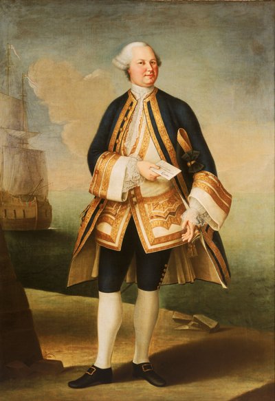 Capitano Sir Edward Hughes (circa 1720-1794) da Violante Beatrice Siries