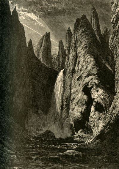 Cascate della Torre, 1872 da W. J. Linton