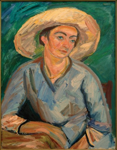 Donna con cappello (Oda Rösler) da Waldemar Rosler