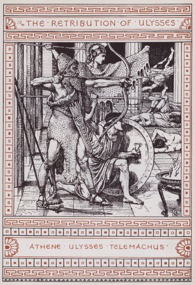 La retribuzione di Ulisse (incisione) da Walter Crane