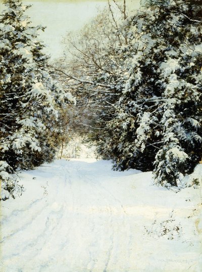 Alberi carichi di neve da Walter Launt Palmer