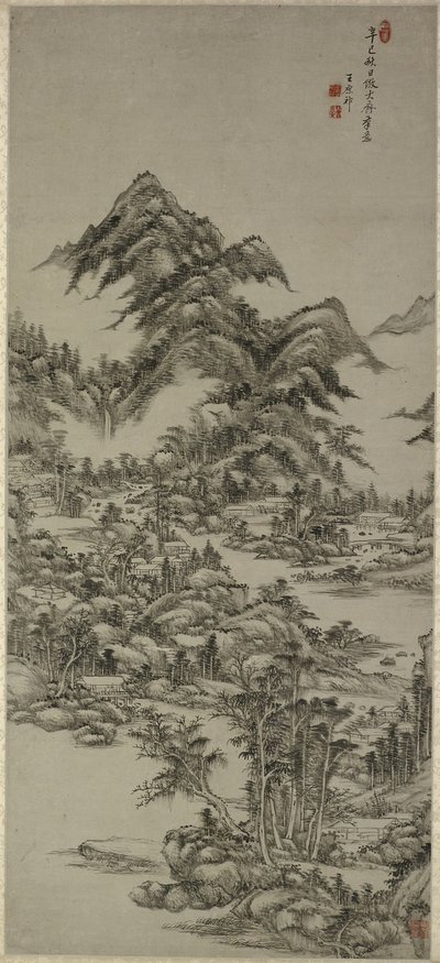 Paesaggio dopo Huang Gongwang da Wang Yuanqi