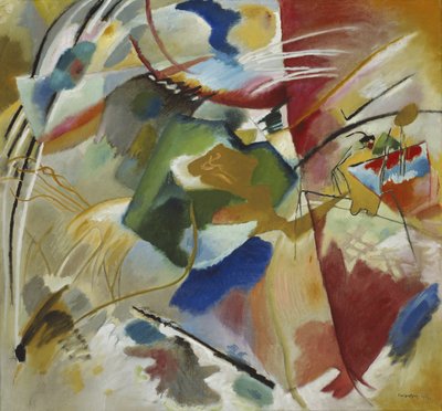 Dipinto con centro verde, 1913 da Wassily Kandinsky