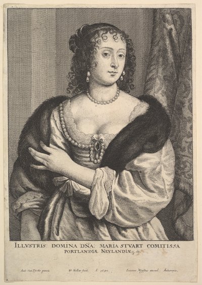 Frances Stuart, contessa di Portland da Wenceslaus Hollar