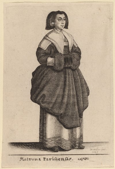 Matrona Parisiensis da Wenceslaus Hollar