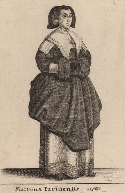 Matrona Parisiensis, 1643 da Wenceslaus Hollar