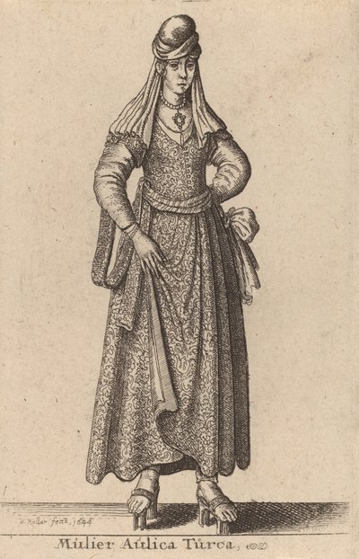 Mulier Aulica Turca, 1644 da Wenceslaus Hollar