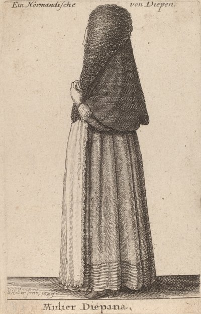 Mulier Diepana, 1649 da Wenceslaus Hollar