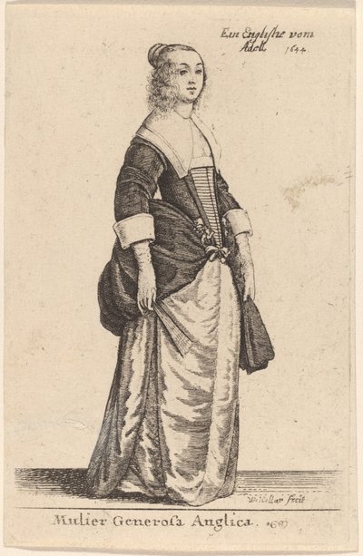 Donna nobile inglese da Wenceslaus Hollar