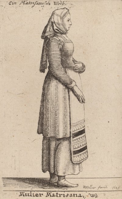 Mulier Matrisana, 1649 da Wenceslaus Hollar