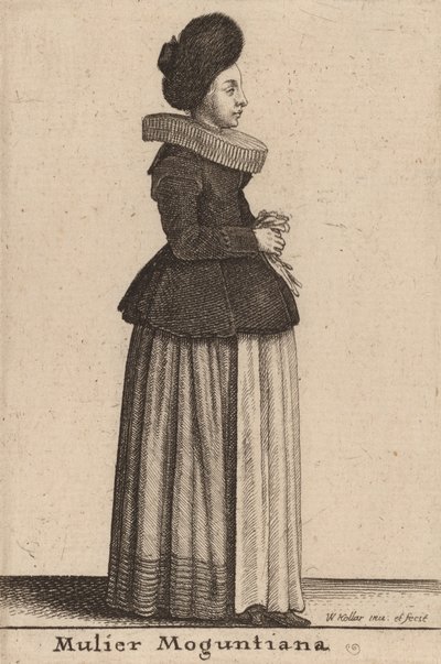 Mulier Moguntiana da Wenceslaus Hollar