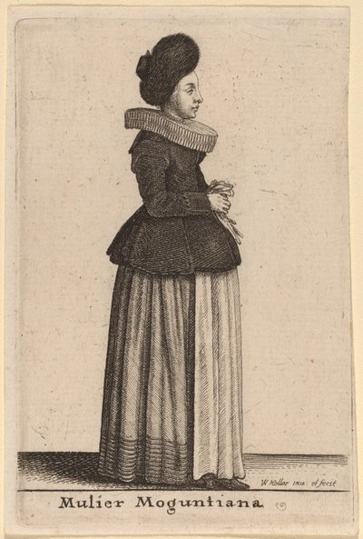 Mulier Moguntiana da Wenceslaus Hollar