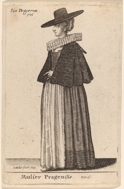 Mulier Pragensis da Wenceslaus Hollar