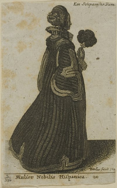 Nobile donna spagnola da Wenceslaus Hollar