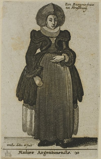 Donna di Strasburgo da Wenceslaus Hollar