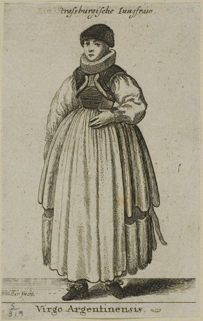 Donna di Strasburgo da Wenceslaus Hollar