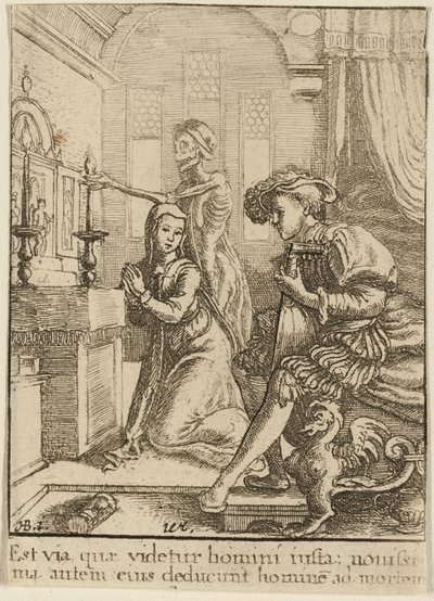 La suora e la morte da Wenceslaus Hollar