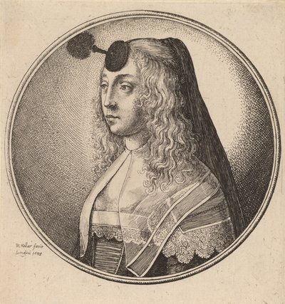 Donna di Anversa, 1643 da Wenceslaus Hollar