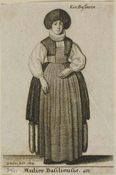 Donna di Basilea da Wenceslaus Hollar