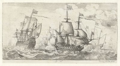 Battaglia navale da Wenceslaus Hollar