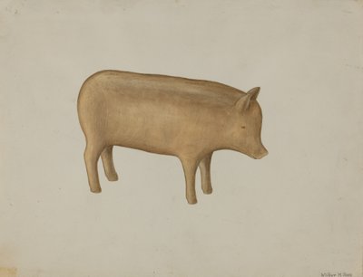 Maialino di legno, 1935-1942 da Wilbur M Rice