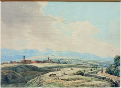 Vista su Weilheim da Wilhelm von Kobell